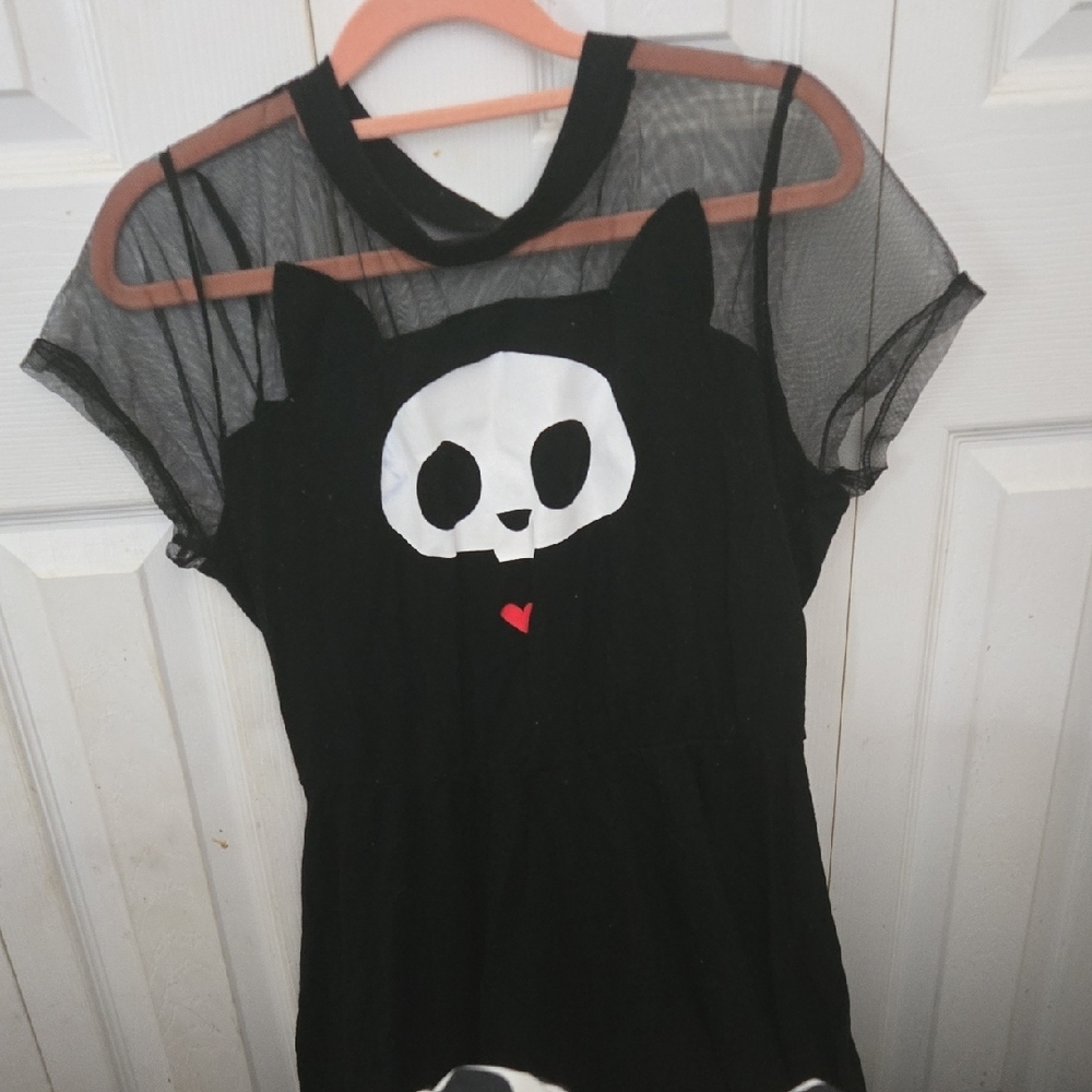 Skelanimal Black and White Mini Dress